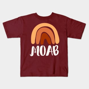 Moab Utah Boho Rainbow Arches National Park Kids T-Shirt